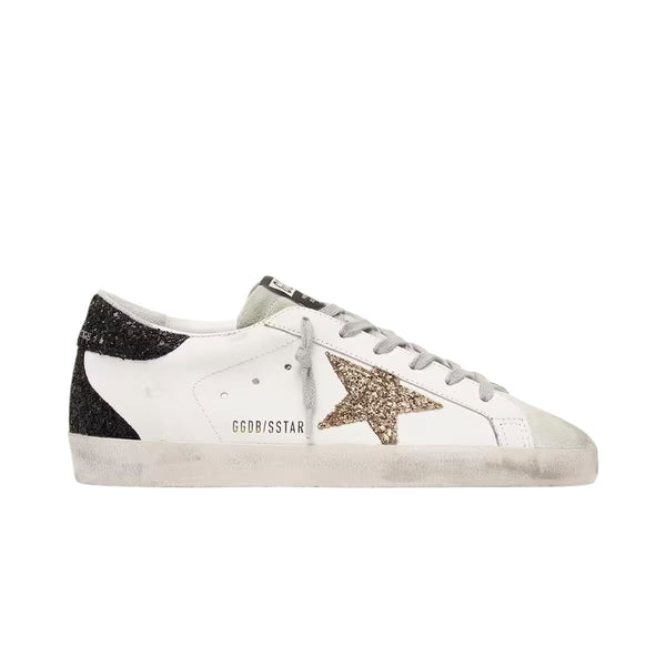 Basket Golden Goose Super-Star à Paillettes Noir