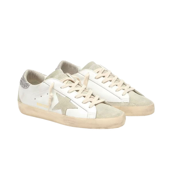Basket Golden Goose Super-Star à Paillettes Argentées