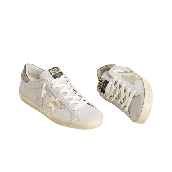 Basket Golden Goose Super-Star en Cuir Craquelé