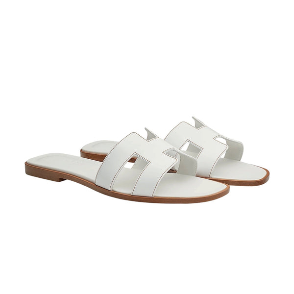 Claquettes Hermès Blanche