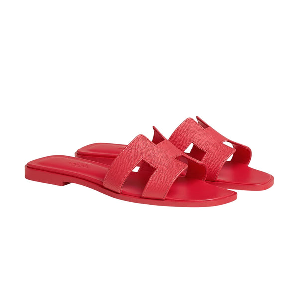 Claquettes Hermès Rouge